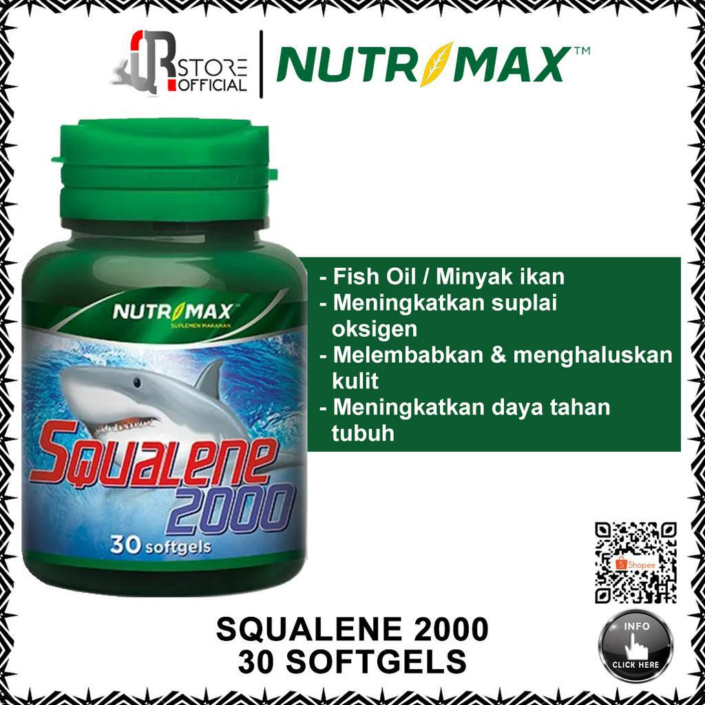 【COD】 NUTRIMAX SQUALENE FISH OIL 2000mg | NUTRIMAX SQUALANE MINYAK IKAN 30 SOFTGELS