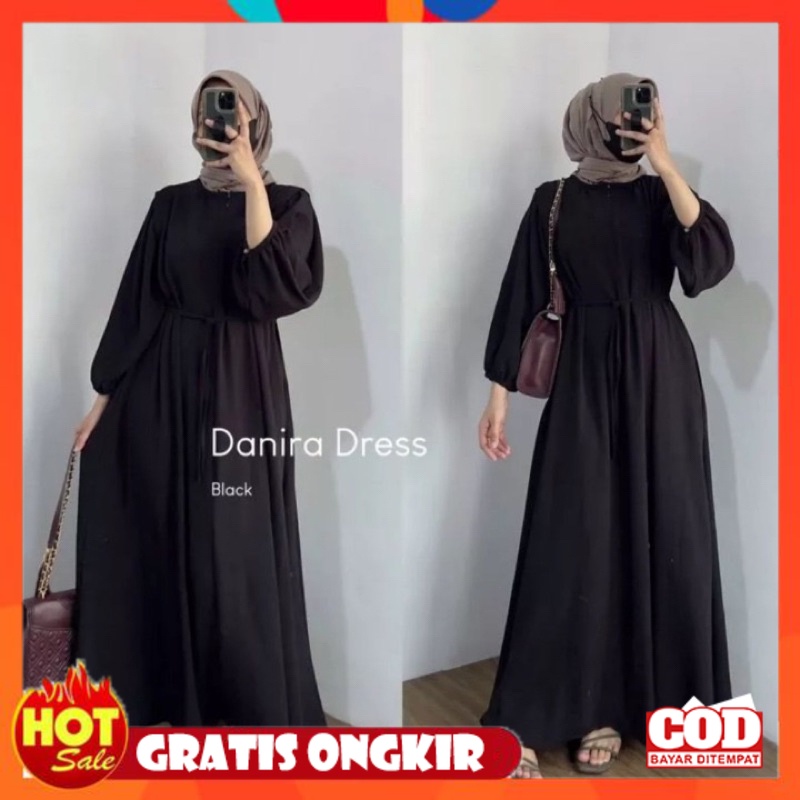 KAIN ADEM HALUS TEBAL / DANIRA DRESS GAMIS CRINKLE AIRFLOW LD 110 // GAMIS POLOS CRINKLE // GAMIS MU