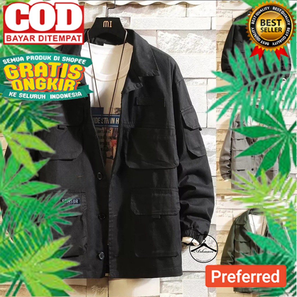 TERBARU  AKN SEMI PARKA PRIA SNSR MMIX / SEMI PARKA CANVAS ORIGINAL SENSOR// ANAK DEWASA REMAJA JAKE