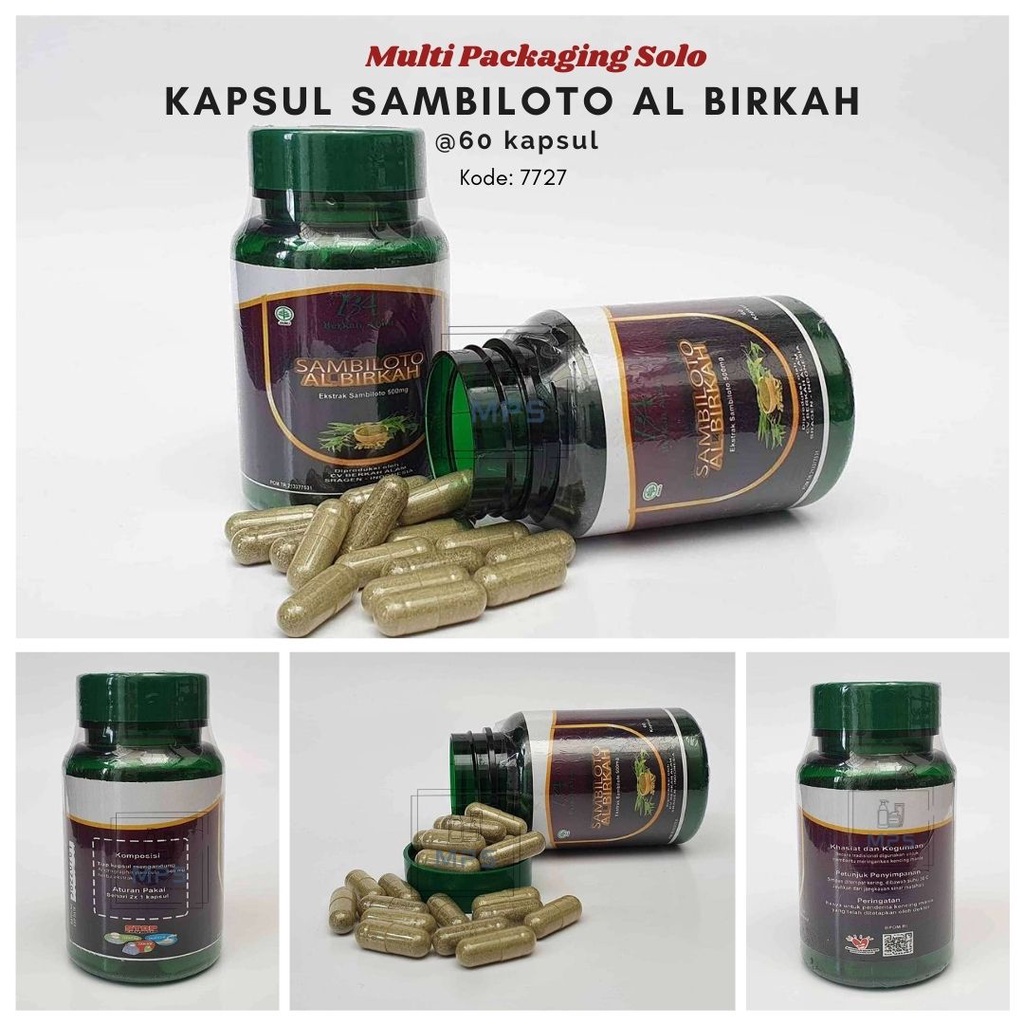 Kapsul Sambiloto Al Birkah @ 60 Kapsul / Sambiloto Albirkah / extrak Sambiloto Kapsul / Kapsul Sambi