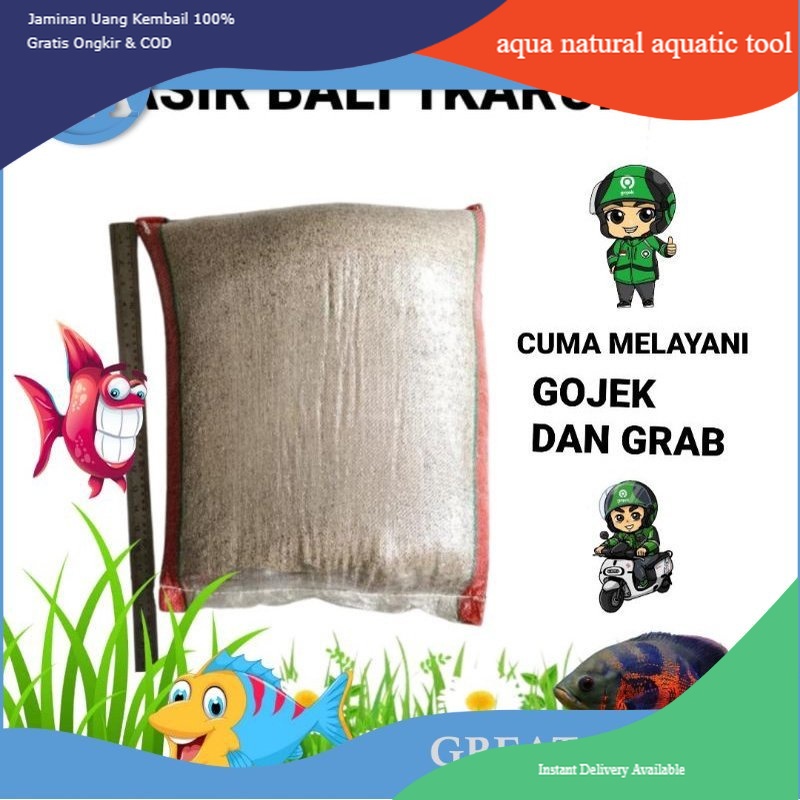 pasir aquarium pasir bali 1 sak 1 karung 1 sak ojol