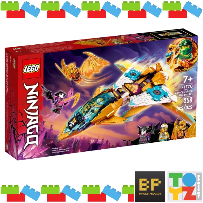 Lego 71770 NinjaGo - Zane's Golden Dragon Jet Tp01
