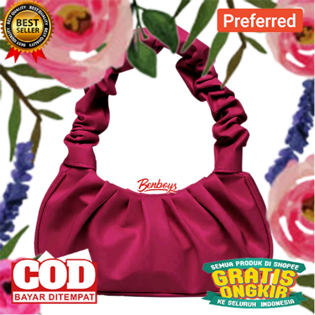 SHOULDER BAG NAIMA - TAS KERUT WANITA - TAS BAHU - TAS PESTA ELEGAN - VINTAGE// TAS IMPORT KEREN MOD