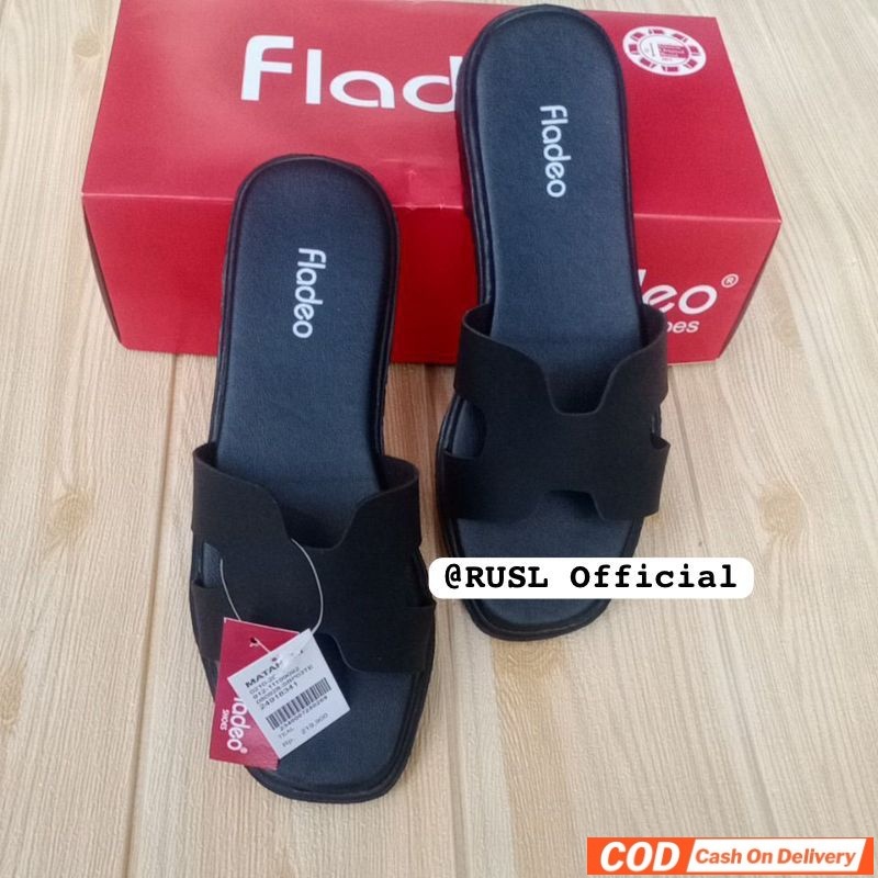 Sandal Wanita Sendal Wanita Slop Sol Karet Fladeo Sendals Sandal Fladeo