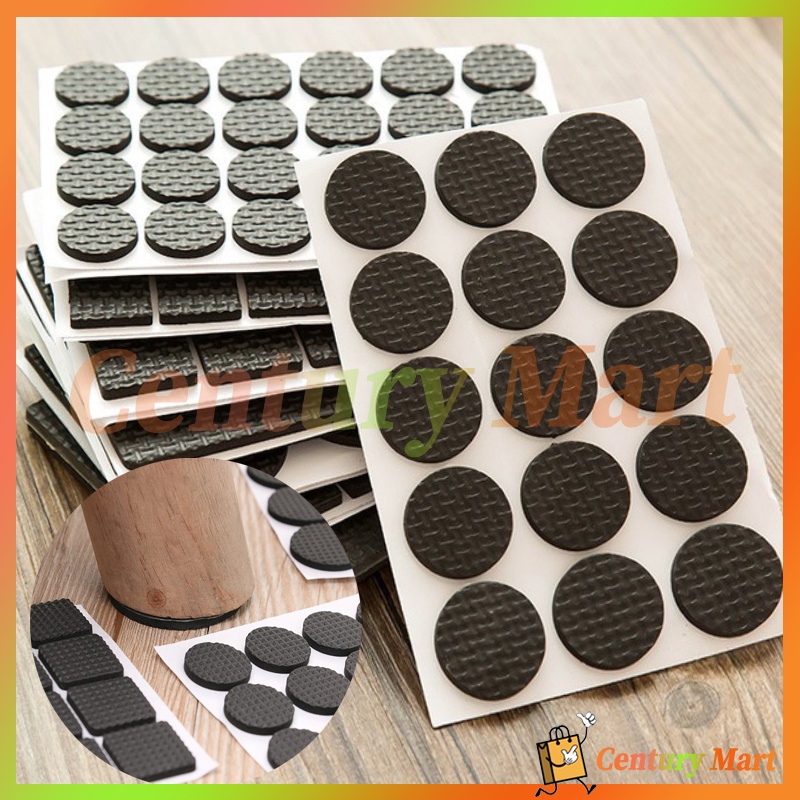 48PCS Bantalan Karet Karet Anti Slip Licin Meja Kursi /Karet Alas Penyeimbang Kaki Meja Kursi /Alas 