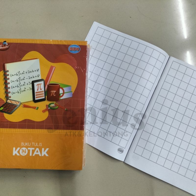 

[PAK/10PCS] Buku tulis kotak besar SQ 38 SIDU