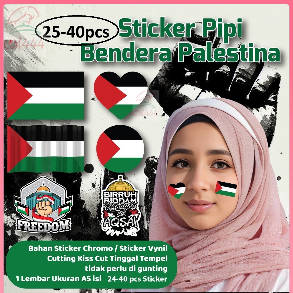 

Stiker Pipi Palestina 24-40pcs