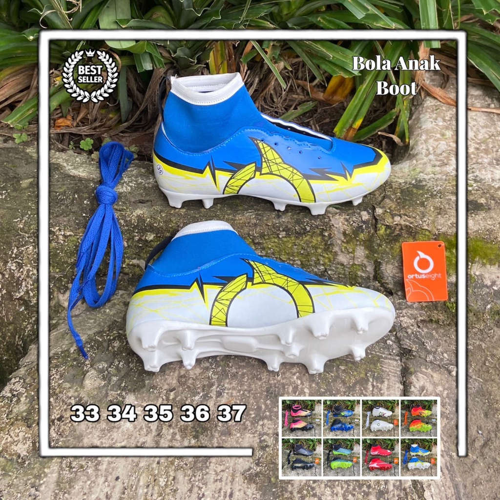 Sepatu Bola Anak Hiu Shark Pakai Boots Sepatu Bola Ortus Anak Anak