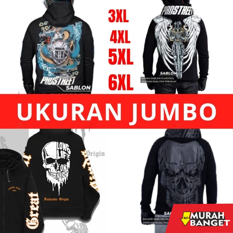 Outer pria  ukuran besar- hoodie prostreet jumbo XXL XXXL XXXXL  jaket prostreet jumbo hoodie pria j