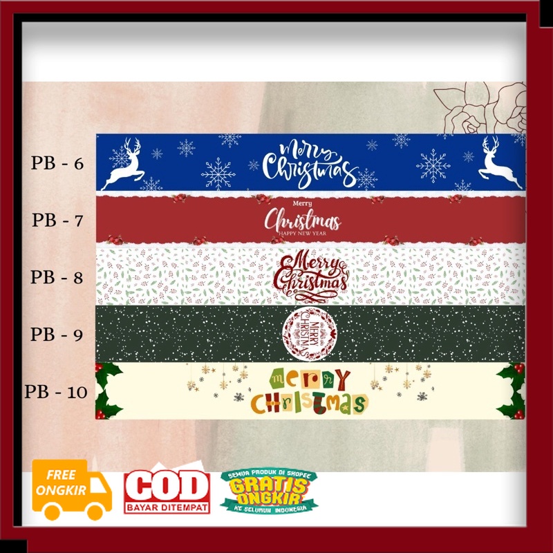 

Sticker Belt Christmas / Sleeve / sticker belt Segel Hampers Natal / Souvenir costume// Kostum Natal / Tahun Baru / HARBOLNAS / PROMO 12.12