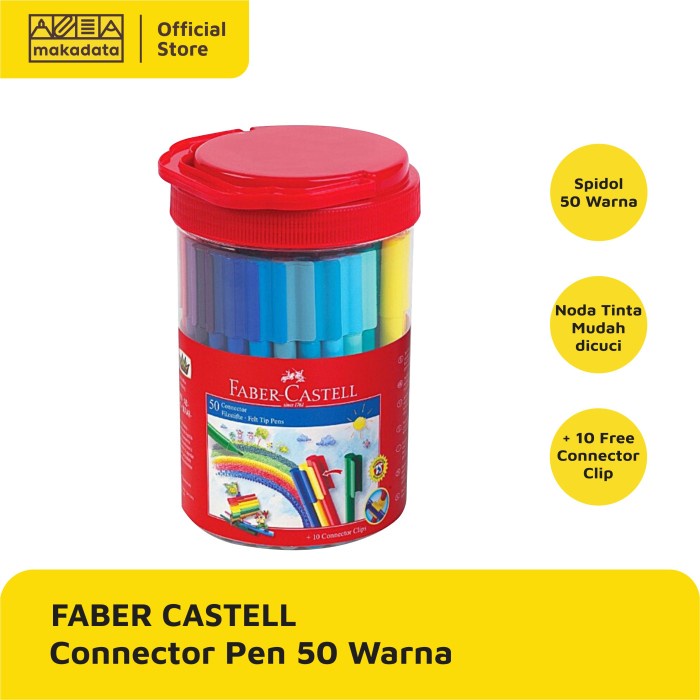 

Andma CONNECTOR PEN | SPIDOL FABER CASTELL 50 WARNA