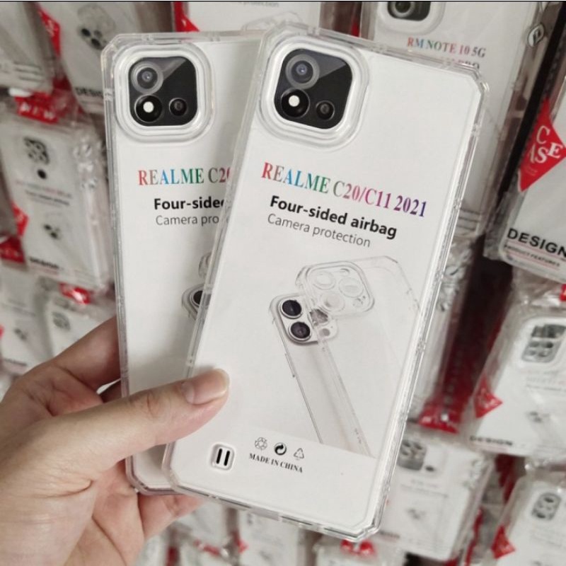 Softcase  Realme C11 2021 Realme C20 selikon bening transparan pelindung belakang hp camera