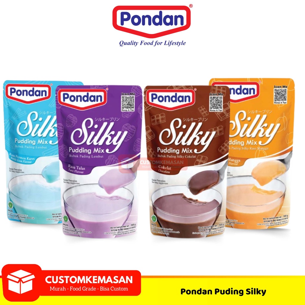 

Pondan Puding Silky / Puding Pondan / Pondan Puding Mangga / Puding Pondan Coklat / Puding Silky / Pudding Silky / Bubuk Puding