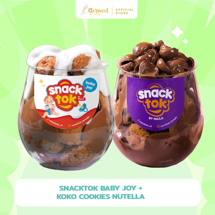 Bittersweet by Najla-Snacktok Baby Joy& Snacktok Koko Cookies Hazelnut