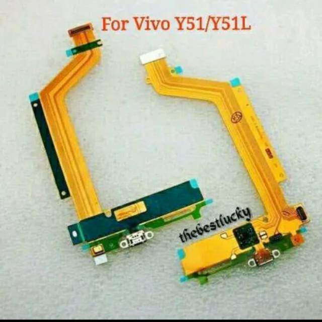 Flexible Charger Konektor Cas + Mic Vivo Y51 Y51L Original
