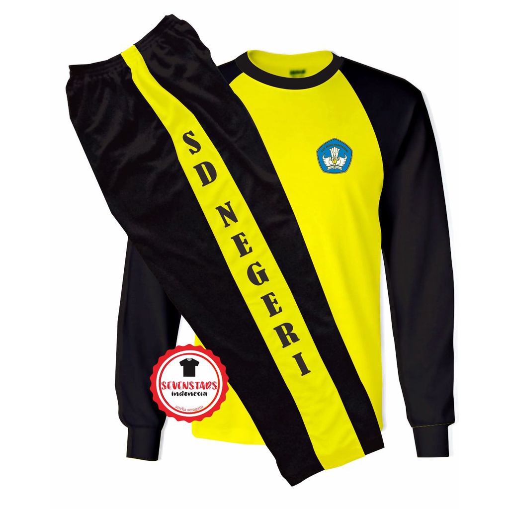 Kostum Olahraga SD Lengan Panjang - Celana Panjang