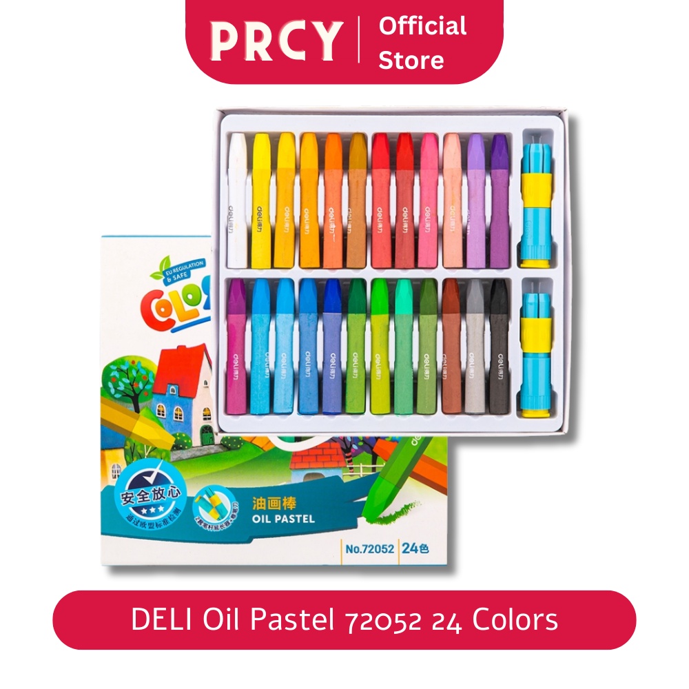 

Krayon Warna Anak Anak Deli Oil Pastel Colorigin 24 colors Crayon Perlengkapan Menggambar