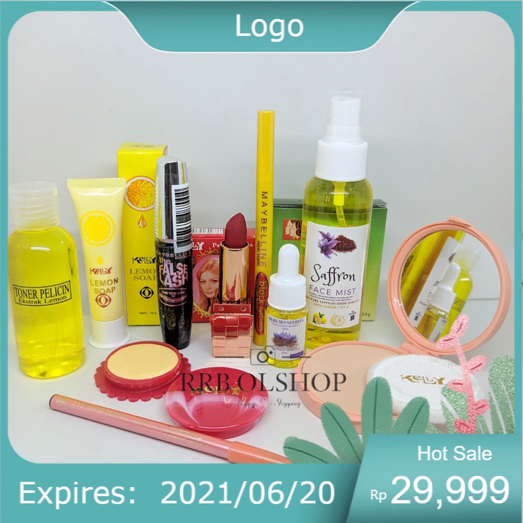 Promo 10 Produk Paket Kecantikan Lengkap Kelly Kosmetik / Paket Kecantikan Kelly Kosmetik / Paket Ke
