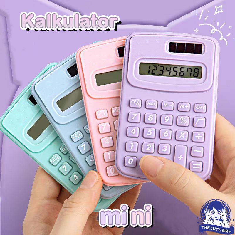 

MINI CALCULATOR / KALKULATOR MINIMALIS 8 DIGIT / CALCULATOR MINI POCKET SIZED 8 DIGIT WARNA LUCU BISA MASUK KANTONG SAKU - Stazionario