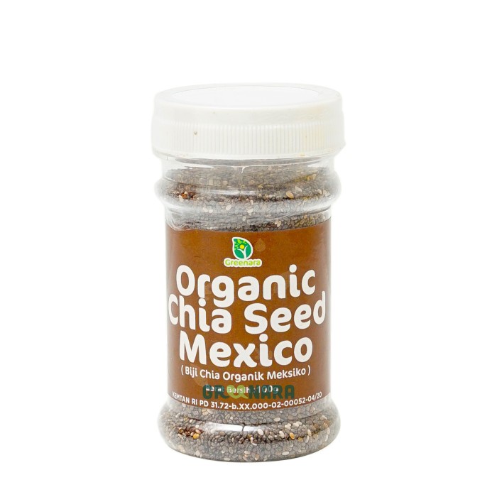 

[PREMIUM] Biji Chia Organik Mexico 100gr (Botol) / Organic Chia Seed Mexico KUALITAS TERBAIK