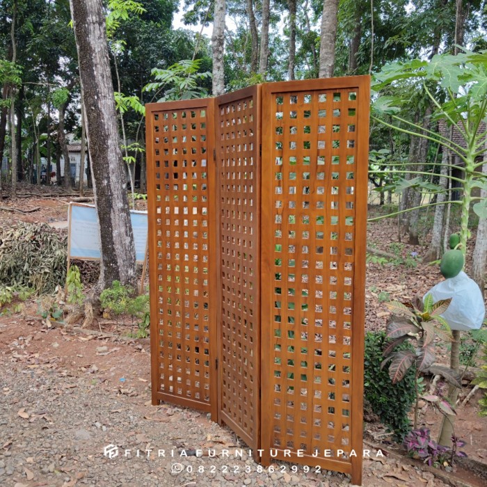 PENYEKAT RUANGAN KAYU JATI - SKETSEL KAYU JATI - SKETSEL JATI PERHUTAN