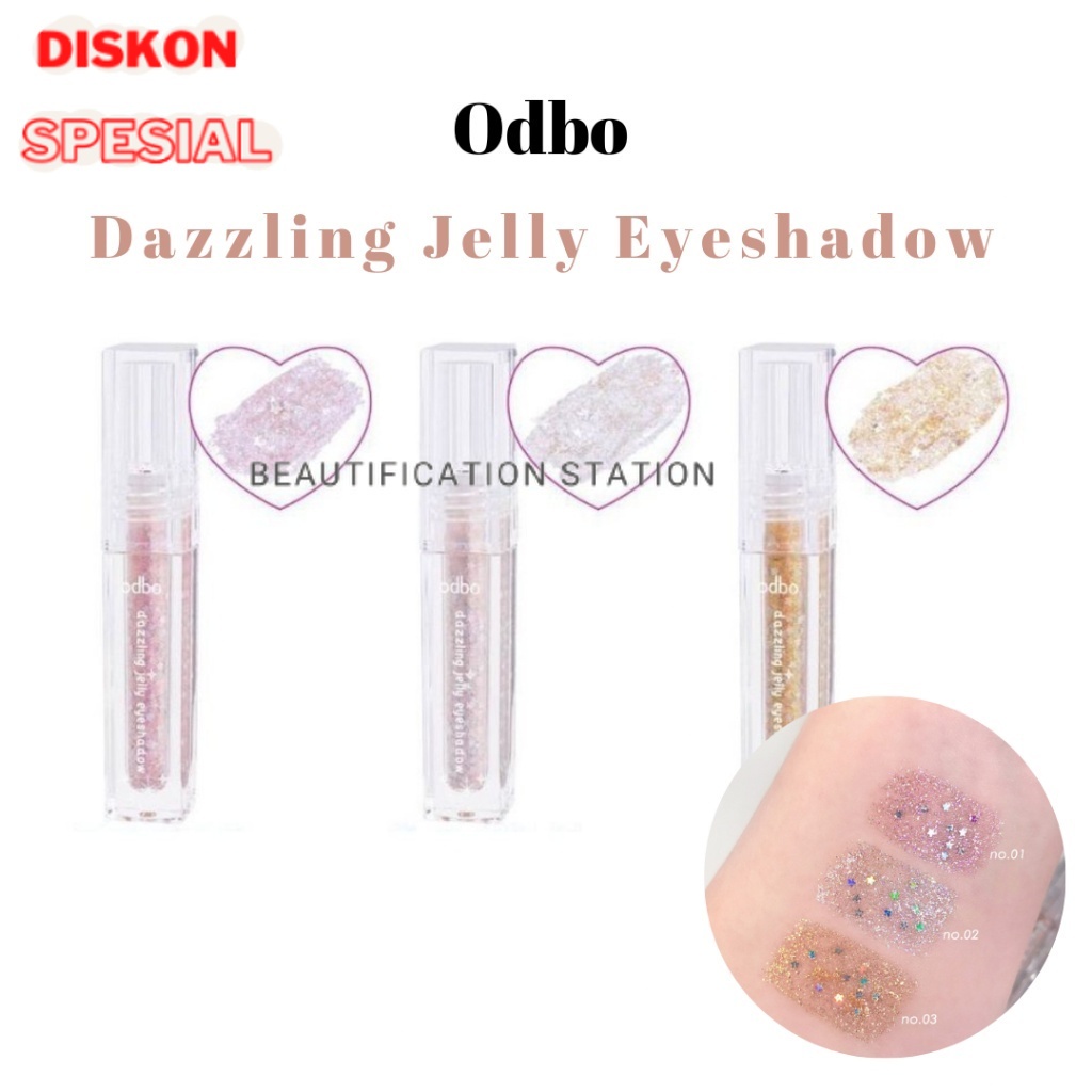 ODBO Dazzling Jelly Eyeshadow Glitter Vegan OD2013 BEAUTIFICATION STATION