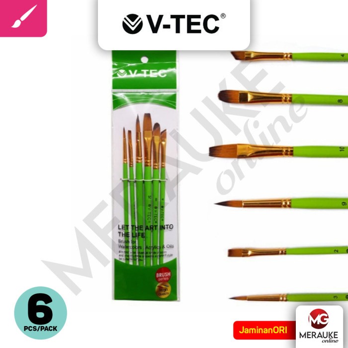 

Kuas Lukis V-TEC Set A0278/6 (1 Set isi 6)