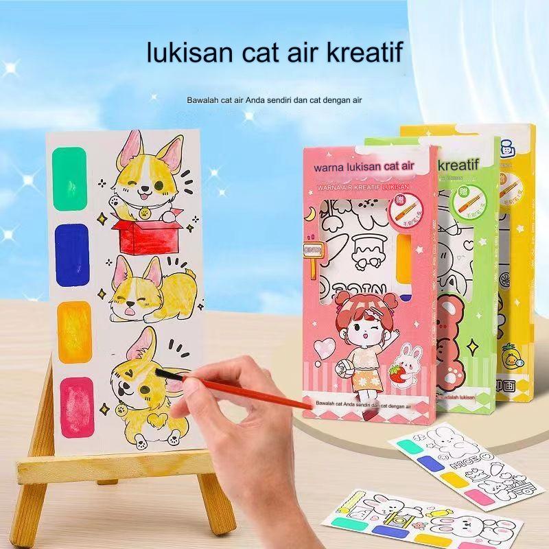 

Lukisan Cat Air/Lukisan Guas Kreatif Anak/Buku Grafiti/Lukisan Mewarnai Grafiti Guas/Kreativitas Buku Lukisan Cat Air/Hadiah Hari Anak/Mainan Anak