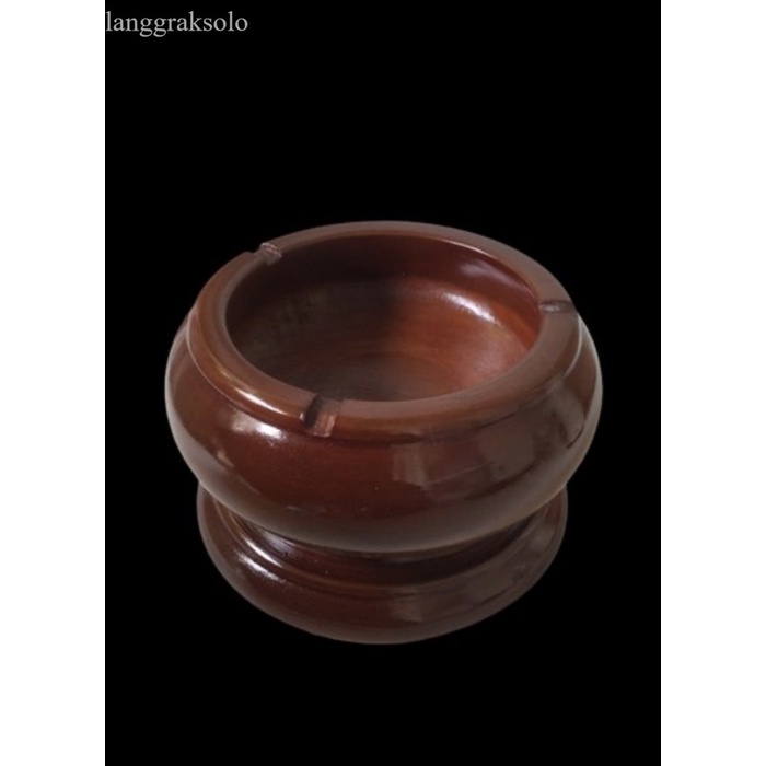 

asbak kayu jati asli diameter 12cm - Polos termurah
