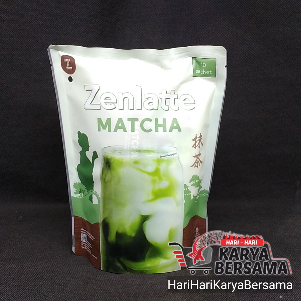 

ZENLATTE MINUMAN TEH SERBUK INSTAN RASA MATCHA POUCH 10'S X 20GR