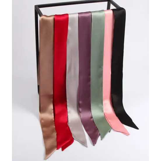 Ikat pinggang wanita/ satin sash belt pjg 1.5m lebar 6cm ready 70 warna