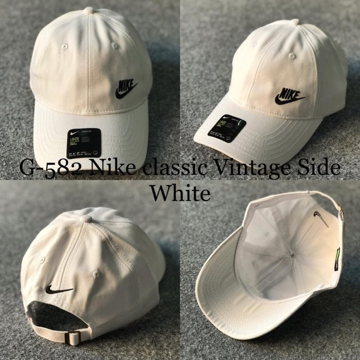 Topi Nike Classic Vintage Side White G-582