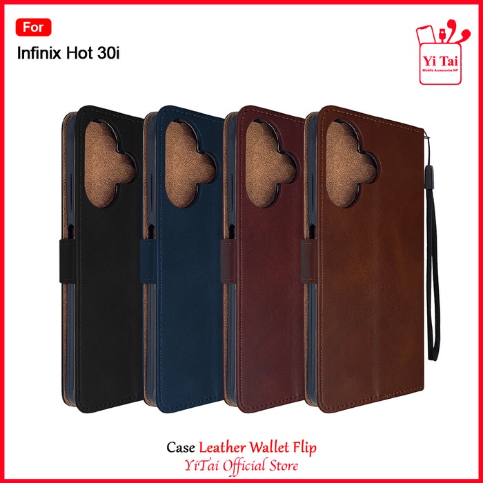 YITAI YC34 Case Leather Wallet Flip Infinix Hot 30i