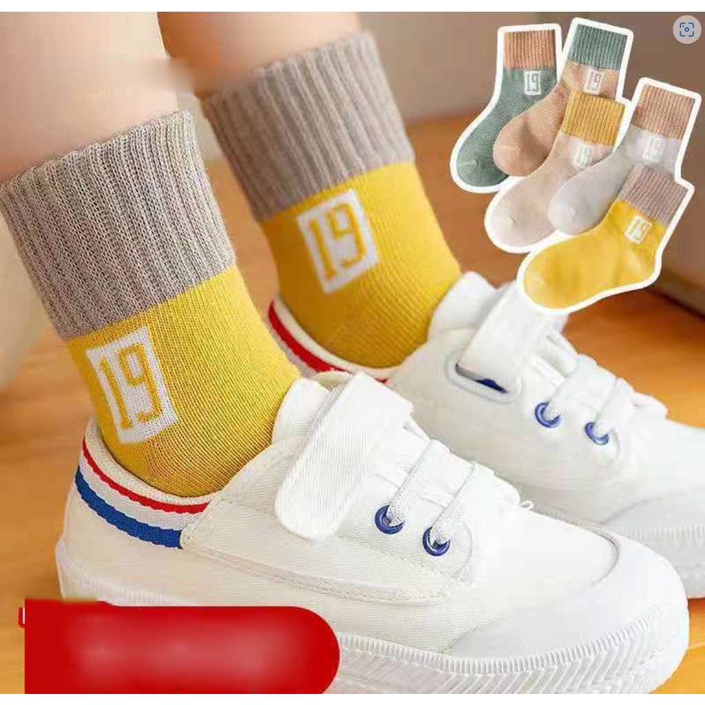 KAOS KAKI ANAK LAKI-LAKI SET 5 PASANG KAUS KAKI LEMBUT & KEREN