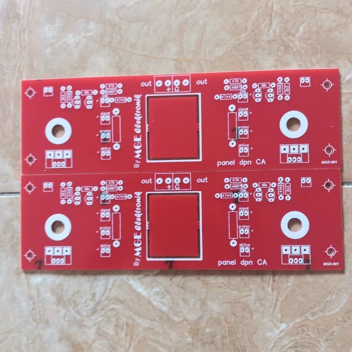 pcb panel depan box ca ca10 ca20 thunder csh pertinak led indikator potensio