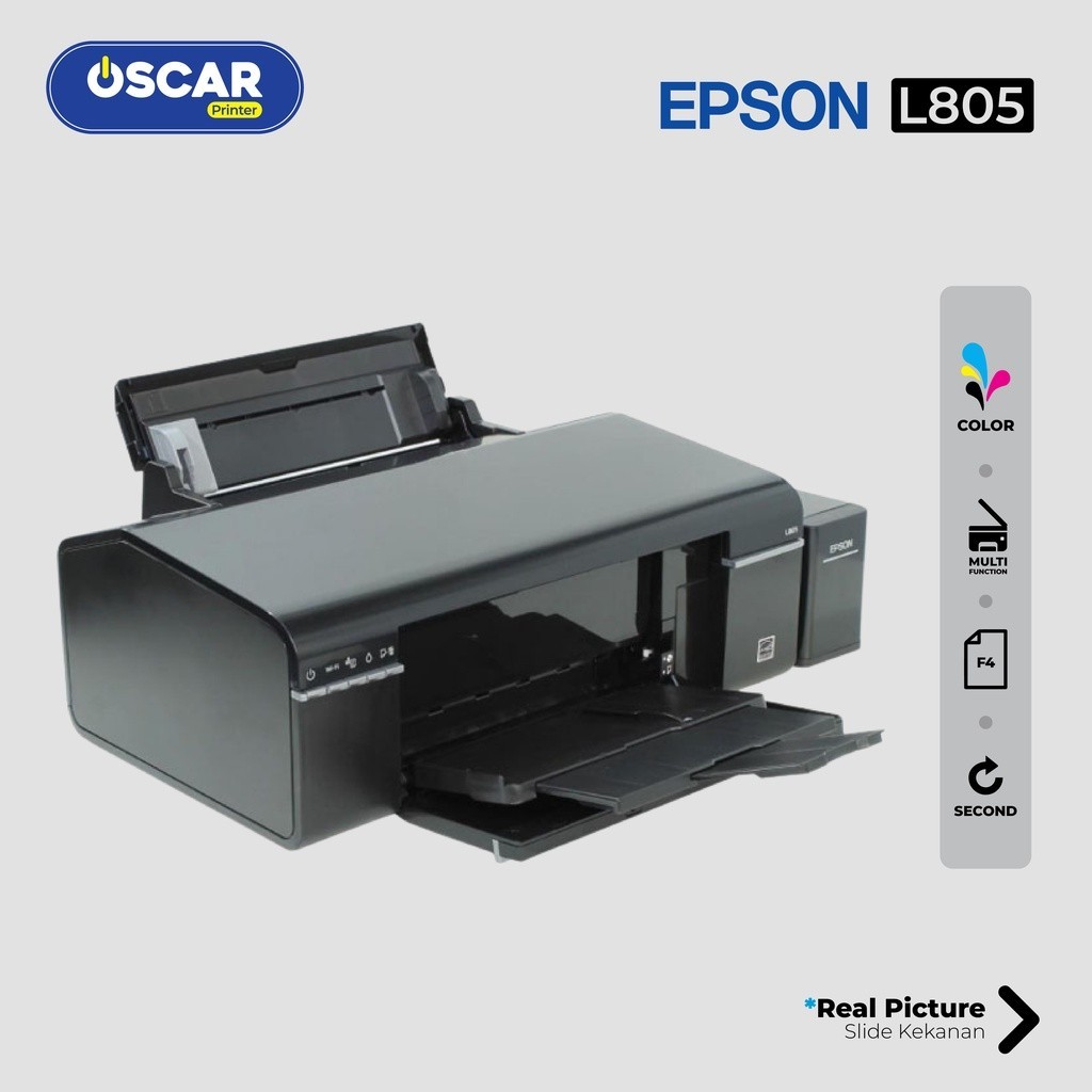 Printer Warna EPSON L805 | Tinta Baru Nozzle Full