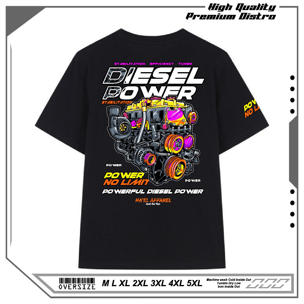 KAOS " DIESEL POWER " Kaos diesel power II | kaos pria jumbo | KAOS DISTRO | Kaos pria