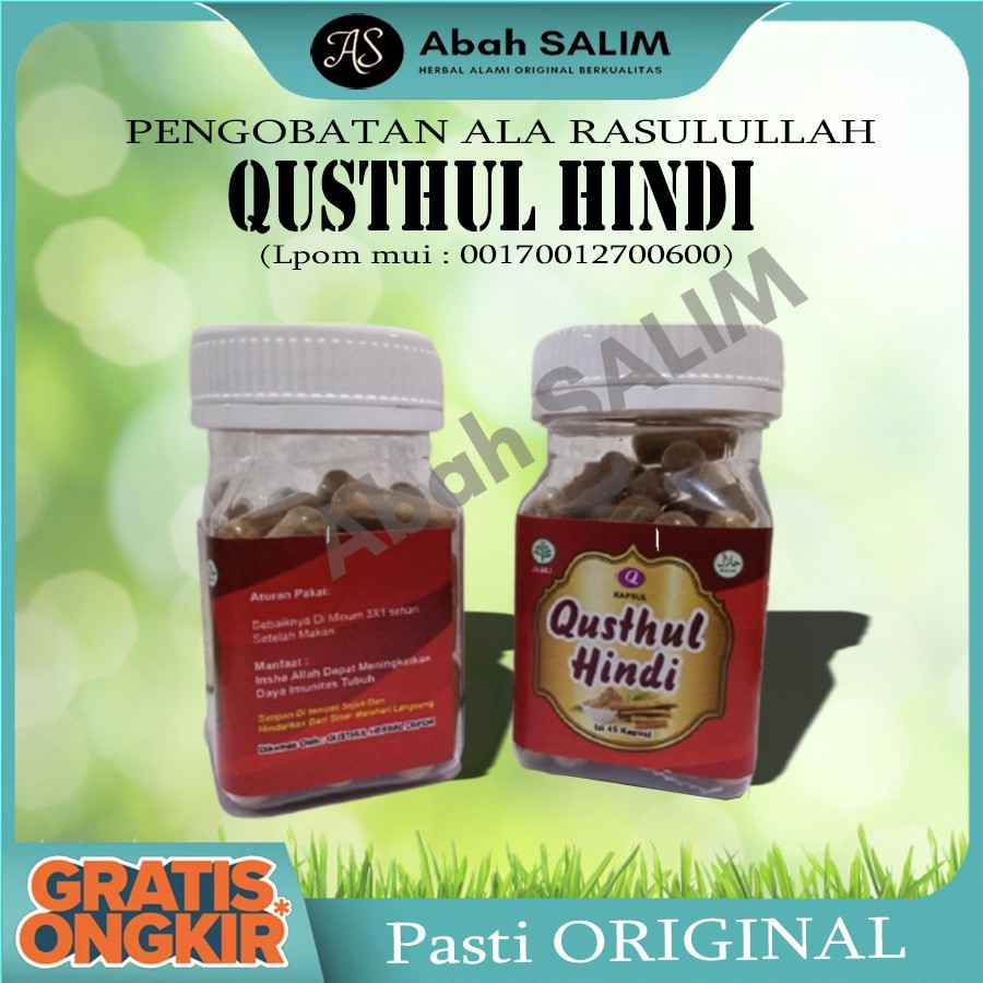 Qusthul Hindi Kapsul Herbal Thibbun Nabawi