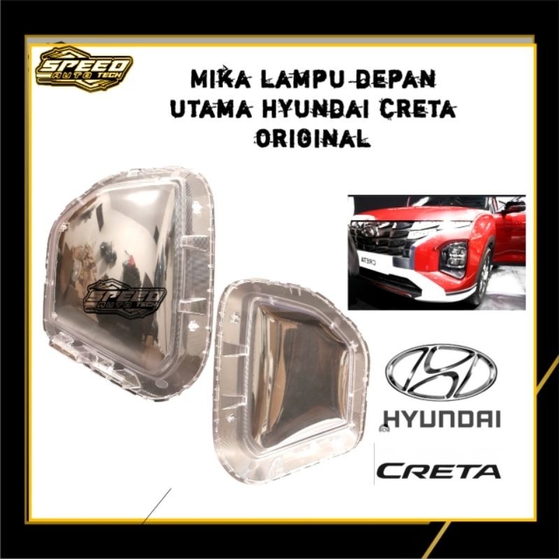 Mika lampu depan mobil hyundai CRETA mika kaca lampu depan creta prime original kanan atau kiri