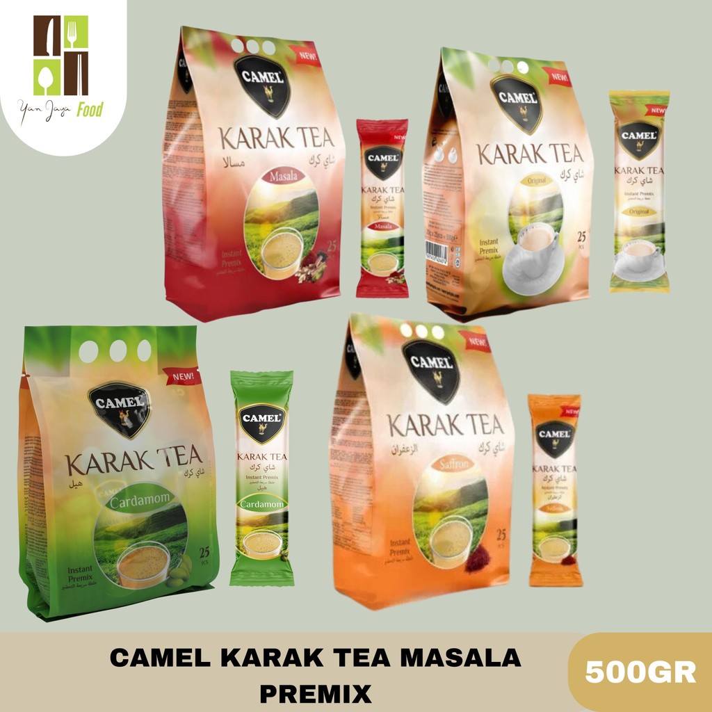 

Camel Karak Tea Original - Masala - Cardamom - Saffron Uk 500gr x 24 pc