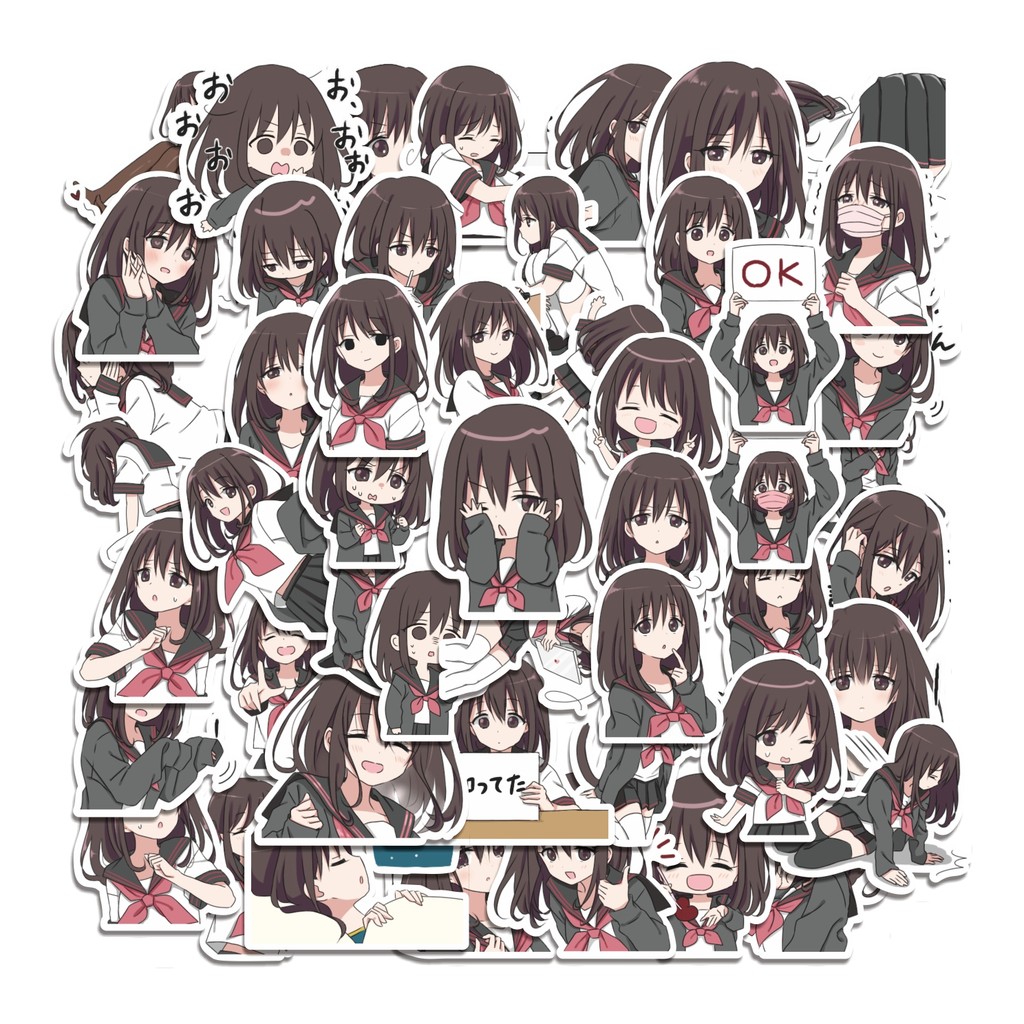 

COD 50 Pcs Stiker Boku Girl Lucu Anti Air Untuk Dekorasi Notebook Sepeda Skateboard Handphone