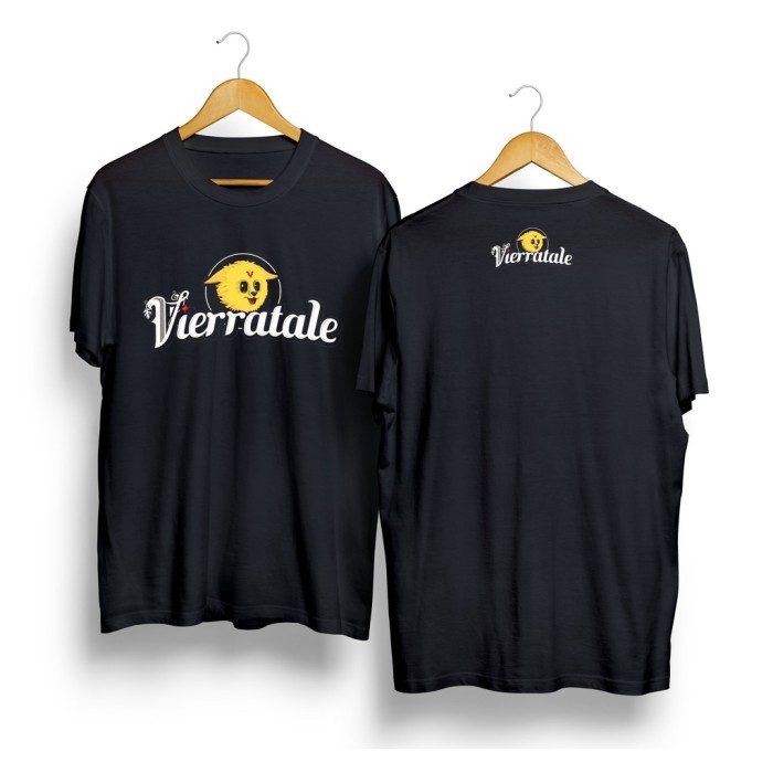Kaos Band VIERRATALE Tshirt Musik Band Indonsia Bahan Katun - Hitam, S