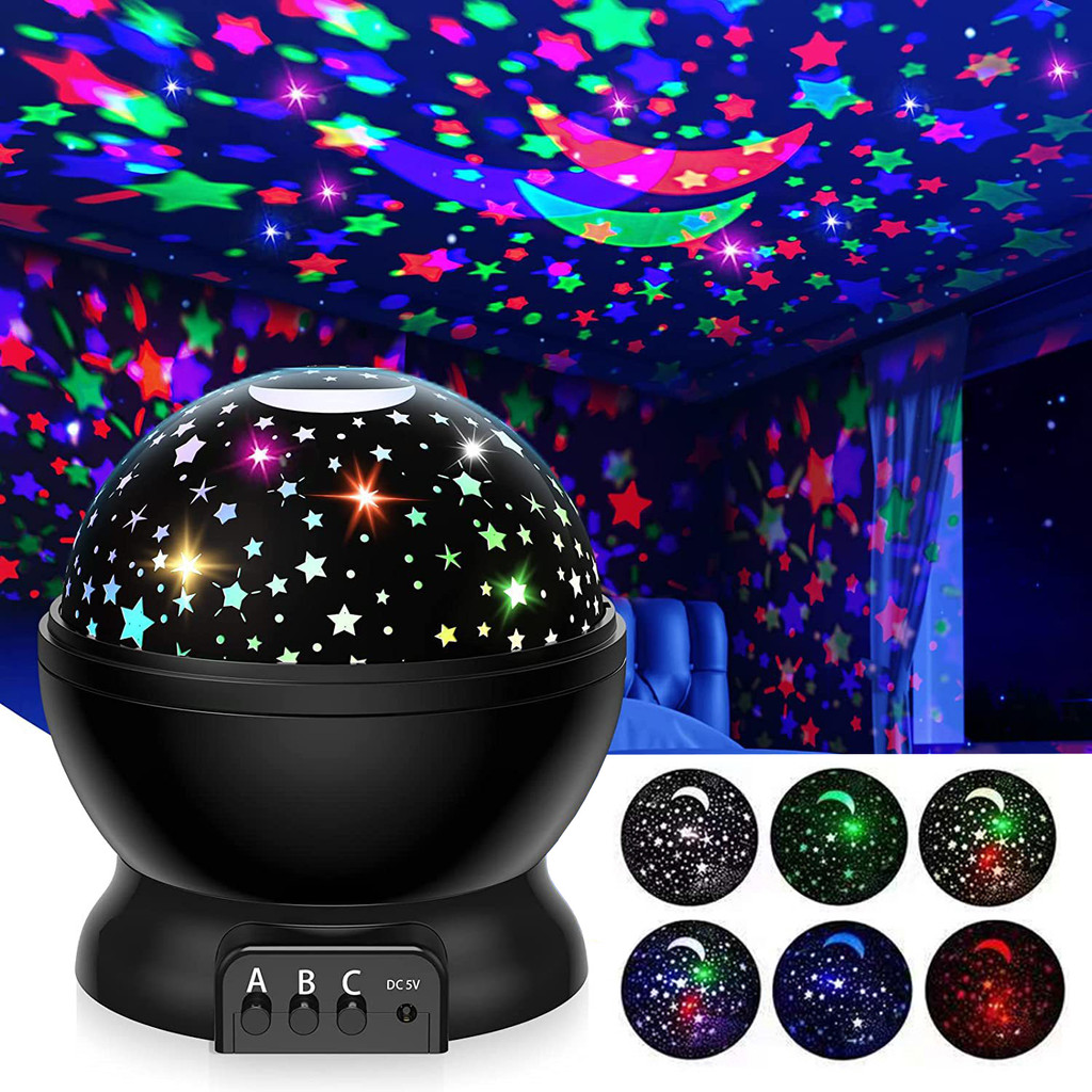 Night Lamp Projector Starry Sky Night Light Projector Baby Lamp Decor Rotating Starry Nursery Moon G
