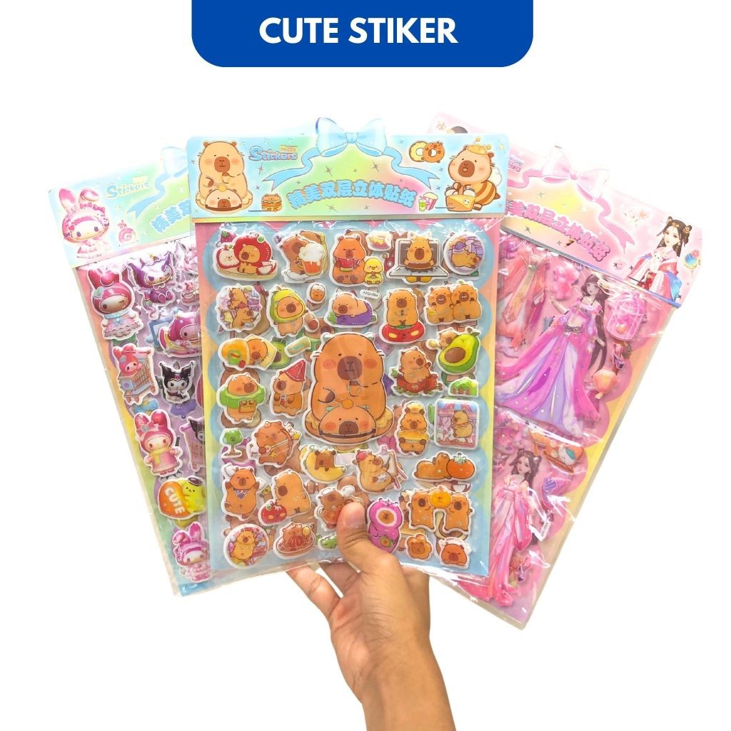 

Sticker Jumbo 3D BP Stiker Timbul Karakter Lucu Stickers Impor #AXD Tempelan BP Mainan Anak Murah - MOTIF MIX SHABQ