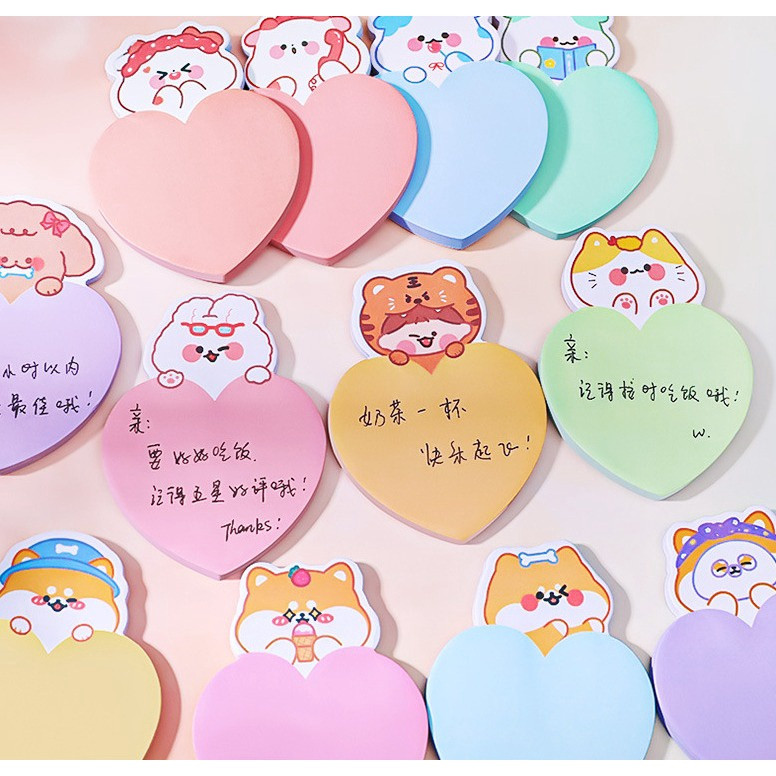 

COD / Instan PKU / Stikcy notes about love animal Memo tempel lucu