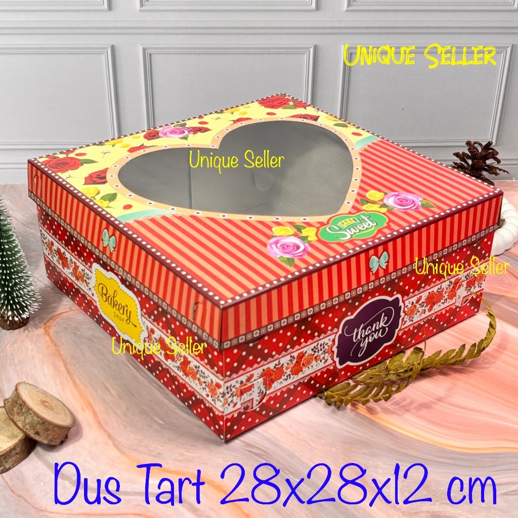 

[Isi10] Dus Kue Tart TUTUP HATI 28x28x12 cm / Dus Box Lamaran Tutup Hati Uk 28 cm 28x28 28x28x12 cm / Dus Box Hampers Souvenir Kue Tart Sifon Cake Bolu Kotak Uk 28x28 28x28x12 cm / Dus Box Merah Tutup Hati Uk 28 28x28 28x28x12 cm
