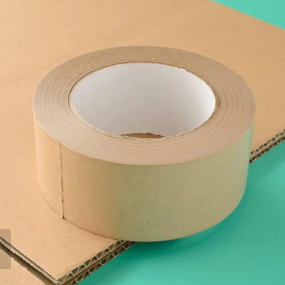 

Brown Kraft Paper Tape, Strong Picture Frame Backing Tape, Writable Waterproof Packing For Carton Sealing, Packaging, Masking