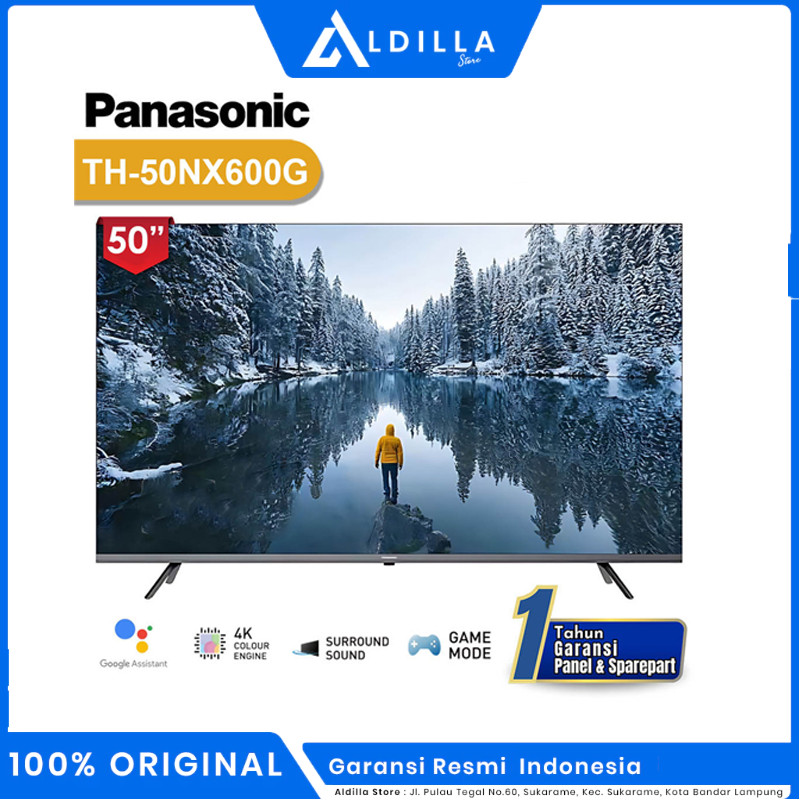 TV Panasonic 50 Inch LED 50NX600G (4K UHD-Google TV) GARANSI RESMI