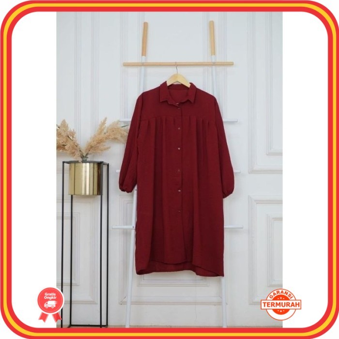 Pakaian Wanita Tunik Premium Murah Kekinian /Baju Tunik Wanita Polos Terbaru Jumbo Over Size Bahan C