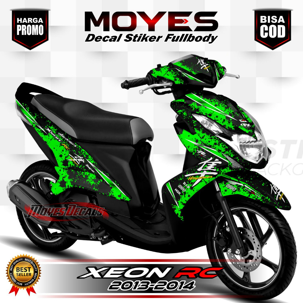 Decal Xeon Rc Karbu Full Body Stiker Xeon Rc Karbu Full Body Striping Xeon Karbu Motif Hayabusa